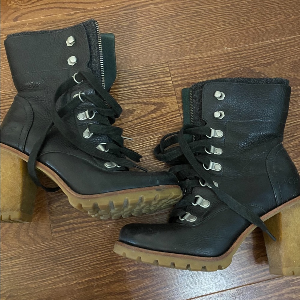 UGG Black Combat & Moto Boots